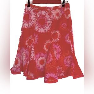 MIXIT size 10 hot pink fully lined cotton trumpet skirt, like new